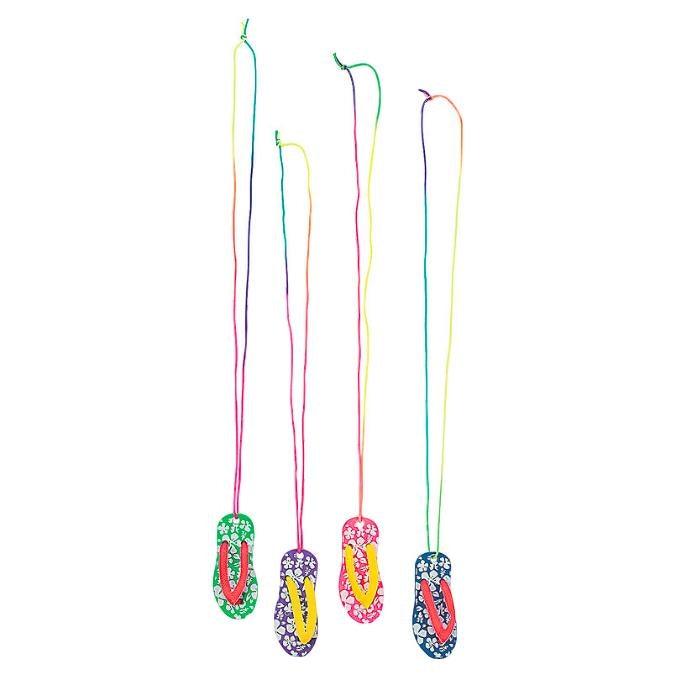 Flip Flop Necklaces (12 Pack) - EconoCrafts