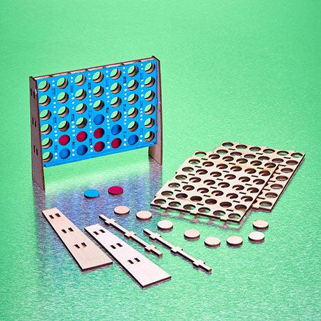 DIY Wooden Connect 4 (12 Pack) - EconoCrafts