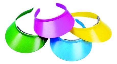 DIY Colored Plastic Visors (12 Pack) - EconoCrafts