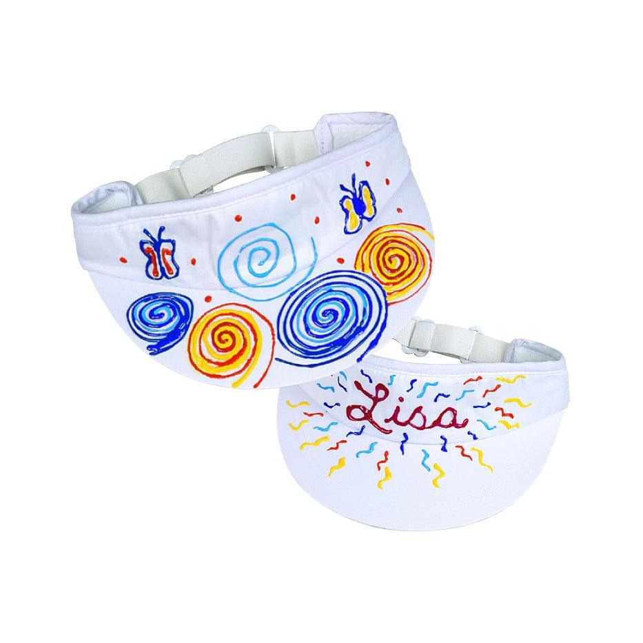 DIY White Cotton Visors (12 Pack) - EconoCrafts
