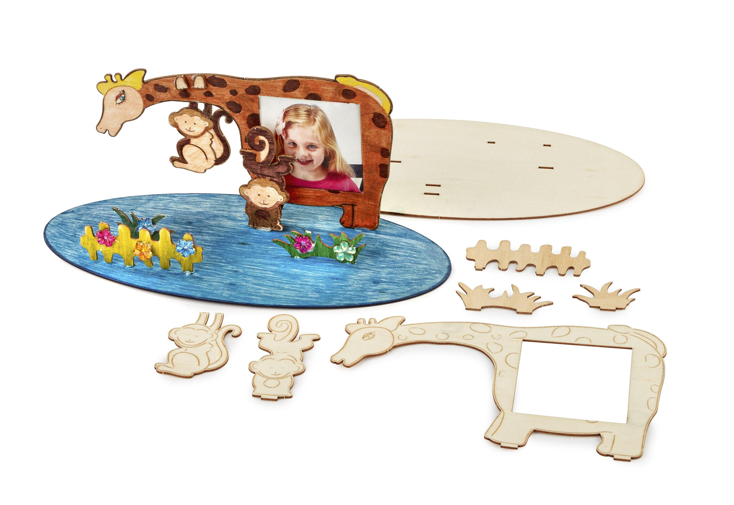 Wooden Jungle Scene Picture Frames (10 Pack) - EconoCrafts