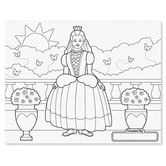 Jumbo Multi-Theme Coloring Pad - Girls - EconoCrafts