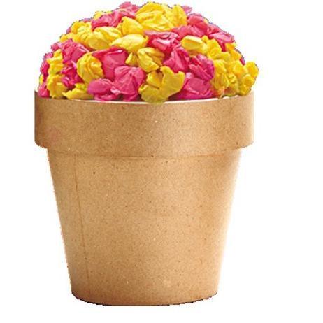 Paper Mache Flower Pots - 4" (12 Pack) - EconoCrafts