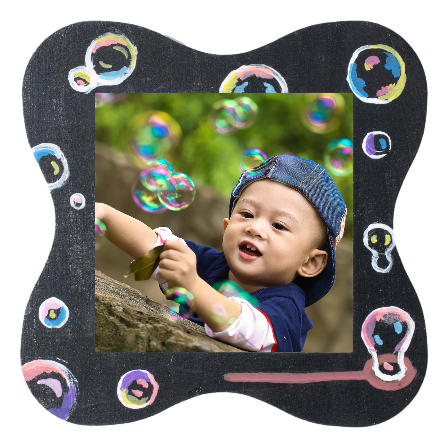 Wooden Wavy Picture Frames (12 Pack)