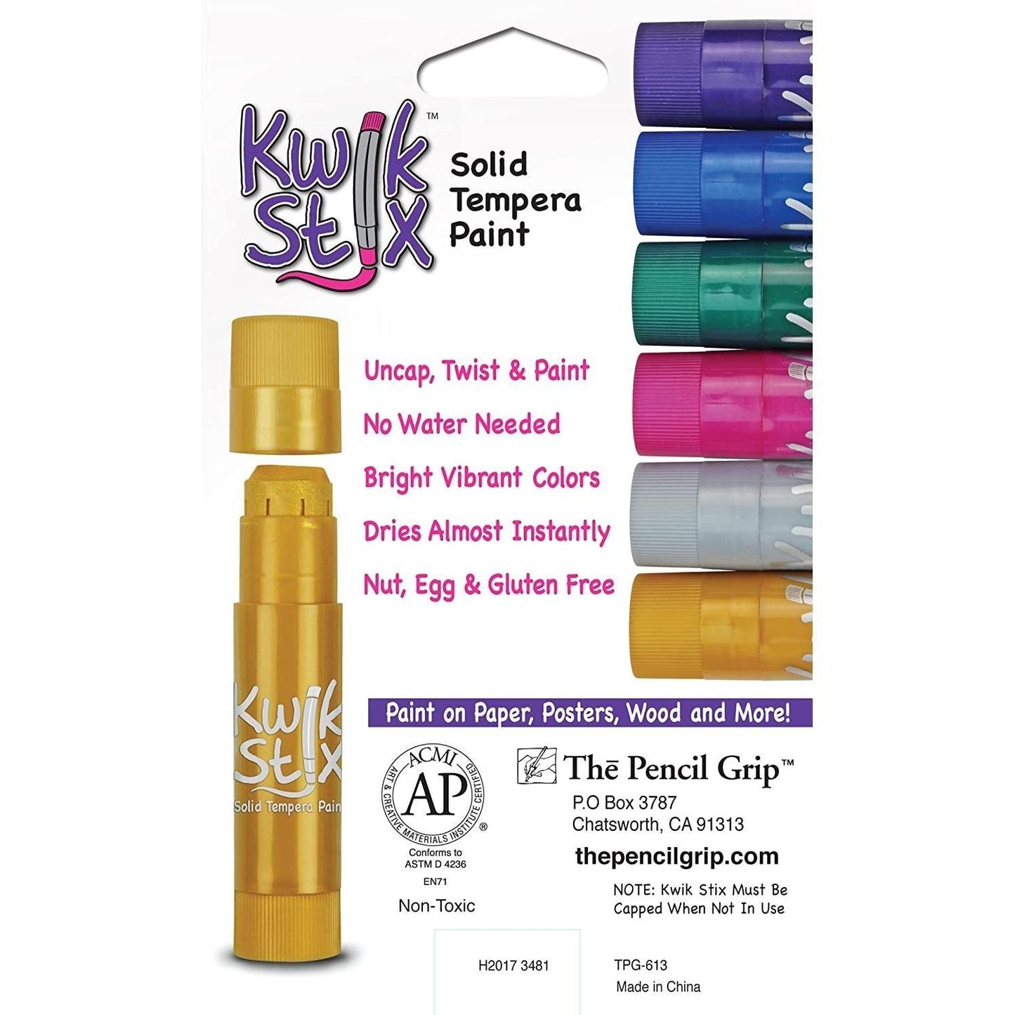 Kwik Stix - Metallic Colors (6 Pack) - EconoCrafts