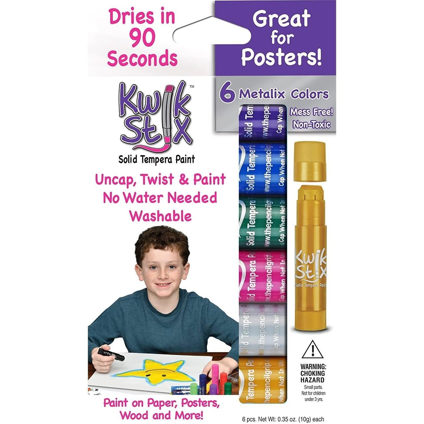 Kwik Stix - Metallic Colors (6 Pack) - EconoCrafts