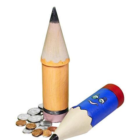 Large Pencil Banks (12 Pack) - EconoCrafts