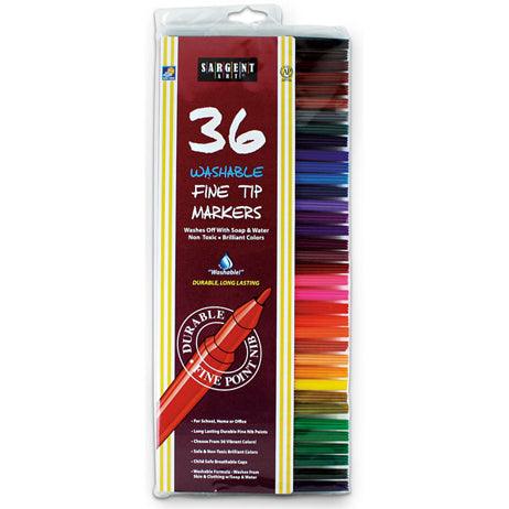 Sargent Art Washable Fine Line Markers - 36 Colors - EconoCrafts