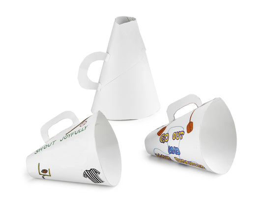 DIY Cardboard Megaphones (10 Pack) - EconoCrafts