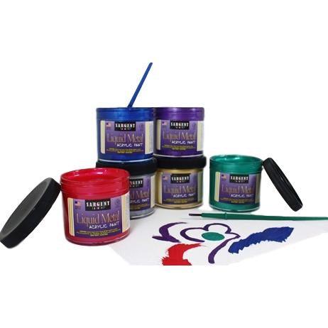 Liquid Metals Acrylic Paint Set (Set of 6) - EconoCrafts