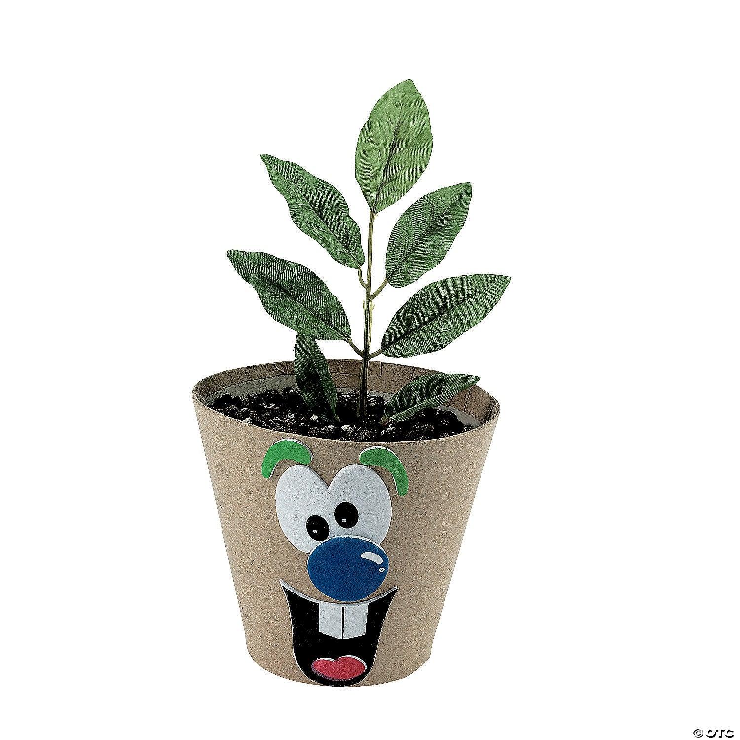 Paper Mache Flower Pots - 4" (12 Pack) - EconoCrafts