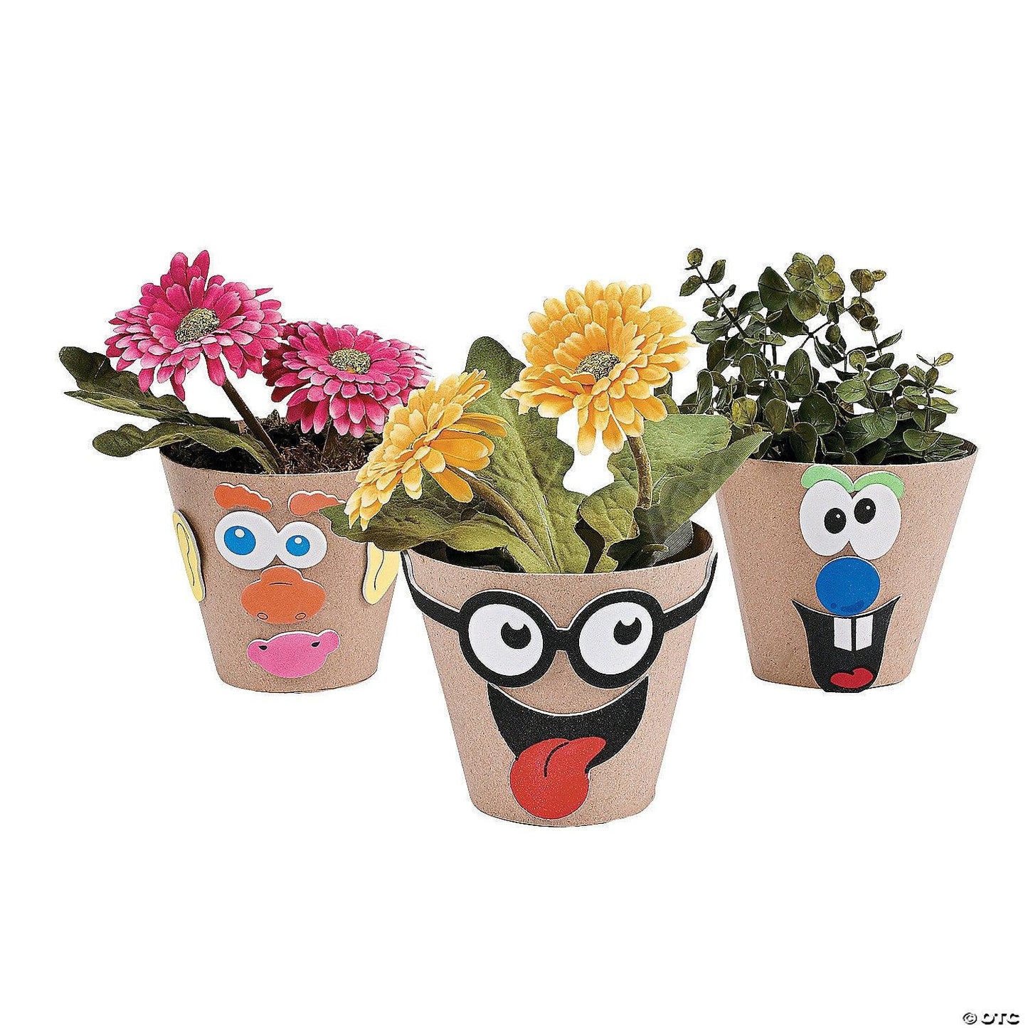 Paper Mache Flower Pots - 4" (12 Pack) - EconoCrafts