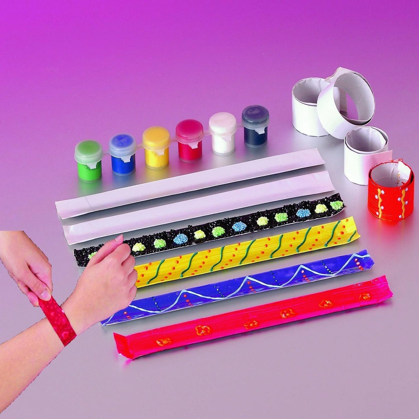 DIY Slap Bracelets (24 Pack) - EconoCrafts