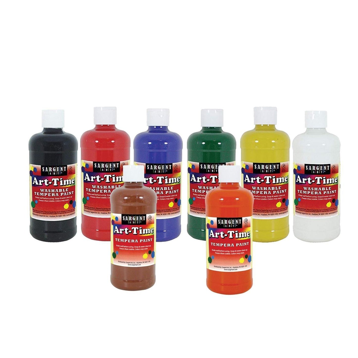 Sargent Art Tempera Paint - 16 oz (Set of 12) - EconoCrafts