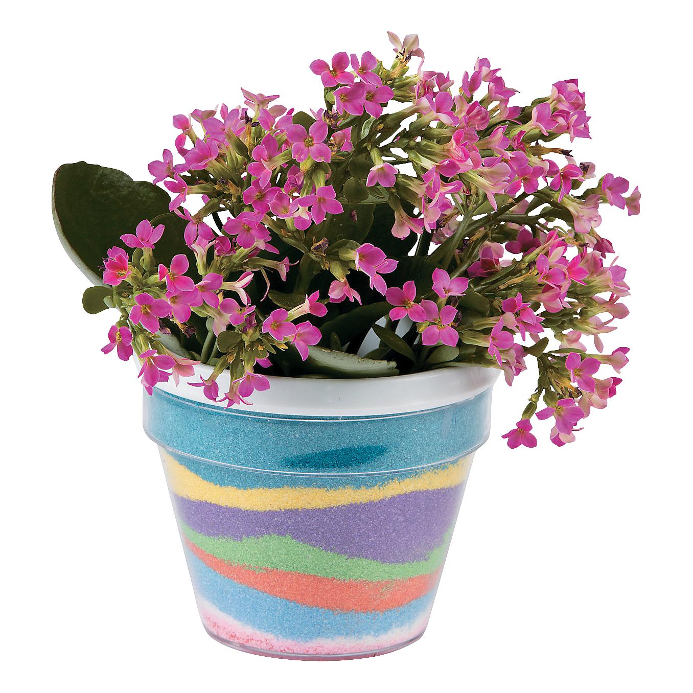 Sand Art Flower Pots (12 Pack)