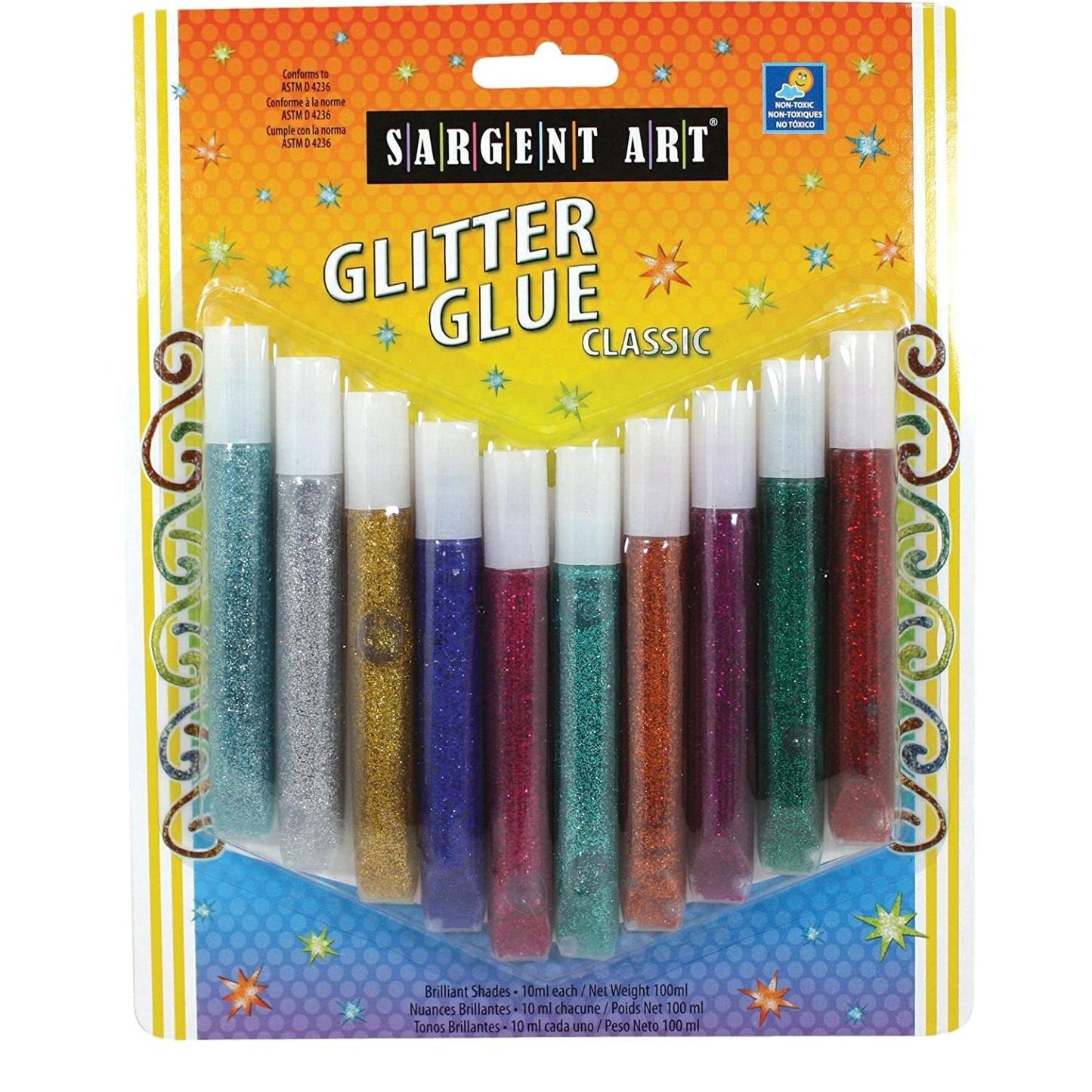 Glitter Glue Pens (10 Pack) - EconoCrafts