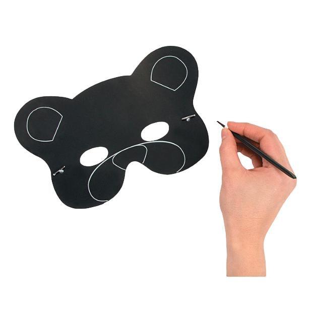 Scratch Art Animal Masks (24 Pack) - EconoCrafts
