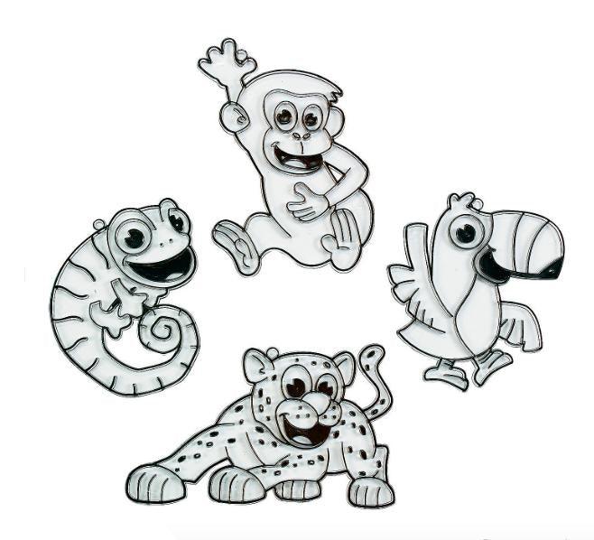 Safari Suncatchers (24 Pack) - EconoCrafts