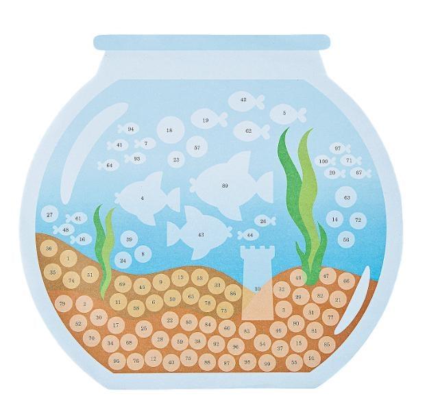 Fishbowl Sticker by Number Scenes (12 Pack) - EconoCrafts