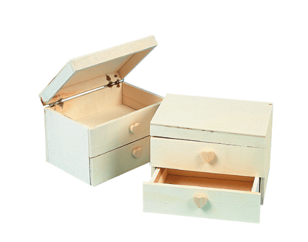 DIY Wooden Jewelry Boxes (12 Pack) - EconoCrafts