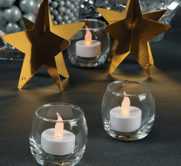 Flameless Battery-Operated Tea Light Candles (12 Pack) - EconoCrafts