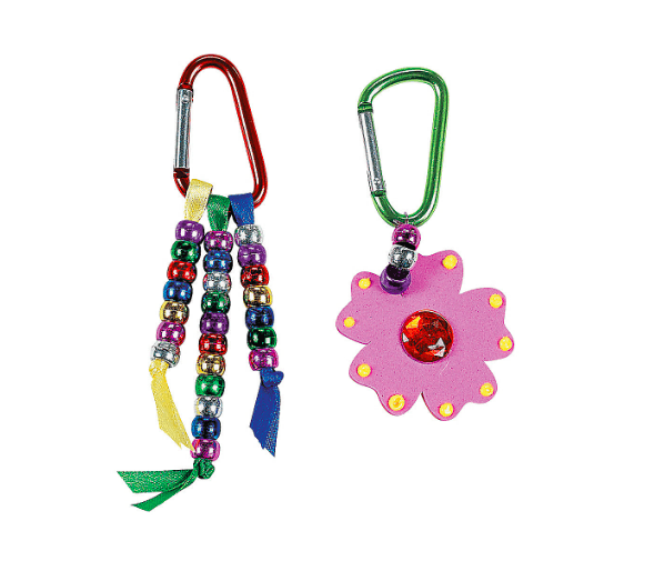 Colorful Key-Chain Carabiner Clips (50 Pack) - EconoCrafts