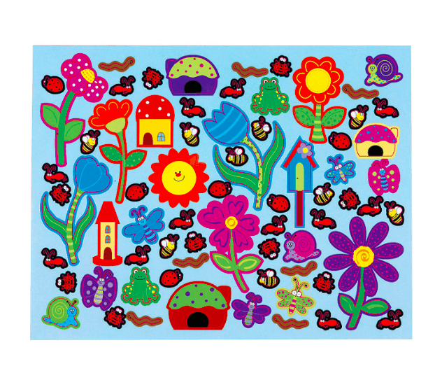 Flower Garden Sticker Scenes (12 Pack) - EconoCrafts