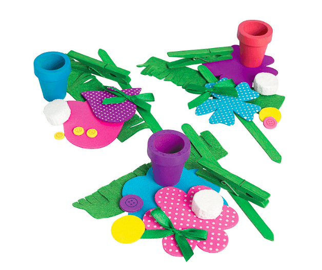 Flower Note Holder Craft Kit (12 Pack) - EconoCrafts