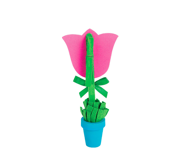 Flower Note Holder Craft Kit (12 Pack) - EconoCrafts
