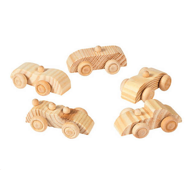 Wooden Car Assortment (12 Pack) - EconoCrafts