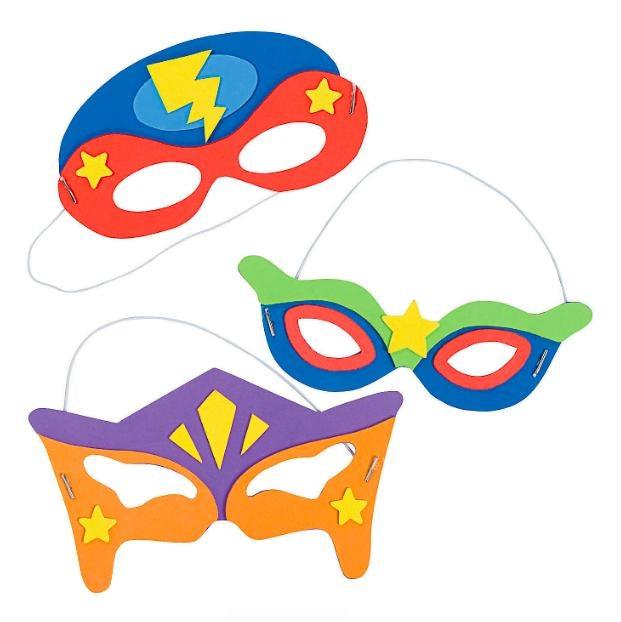 Superhero Mask Craft Kit (12 Pack) - EconoCrafts