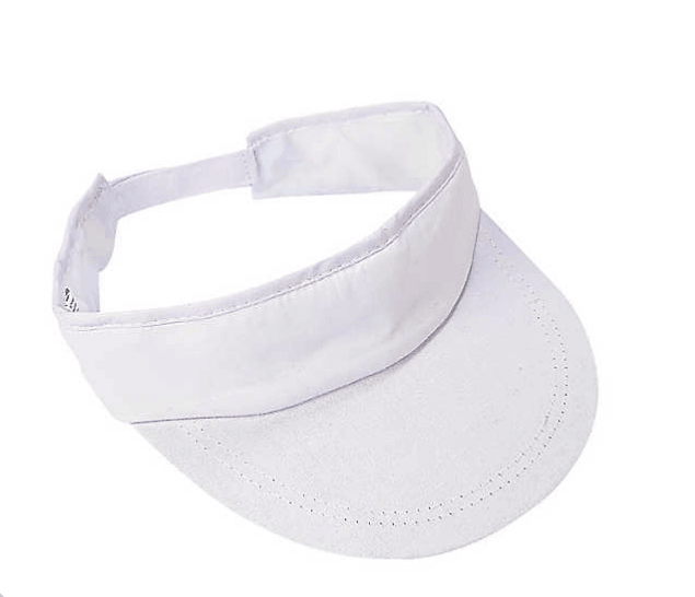 DIY White Cotton Visors (12 Pack) - EconoCrafts