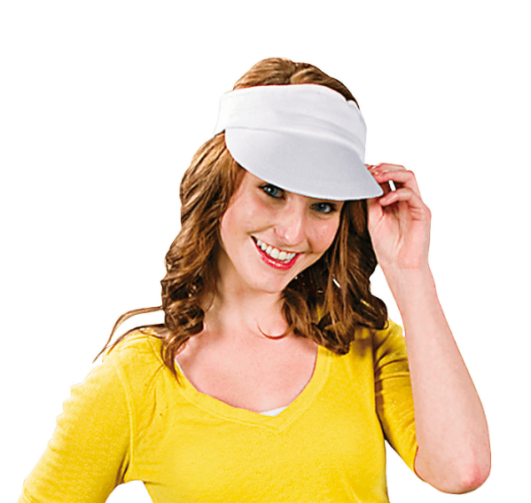 DIY White Cotton Visors (12 Pack) - EconoCrafts