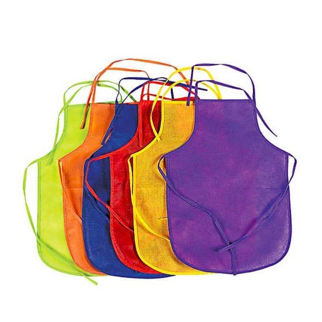 Colorful Kid's Aprons (12 Pack) - EconoCrafts