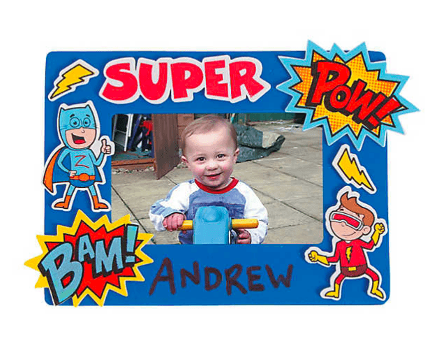 Superhero Picture Frame Craft Kit (12 Pack) - EconoCrafts
