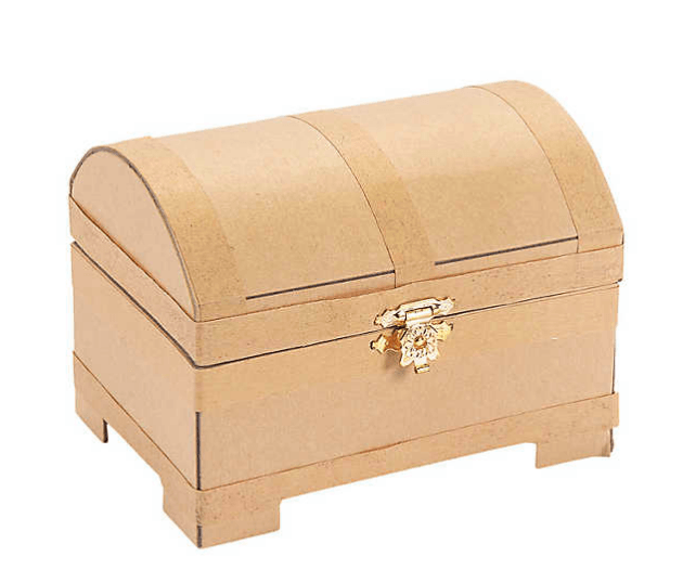 DIY Paper Mache Treasure Chests (12 Pack) - EconoCrafts