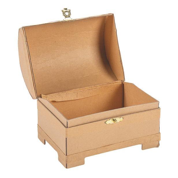 DIY Paper Mache Treasure Chests (12 Pack) - EconoCrafts