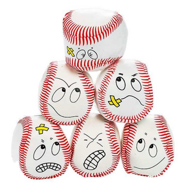 Emoji Baseball Kickballs (12 Pack) - EconoCrafts