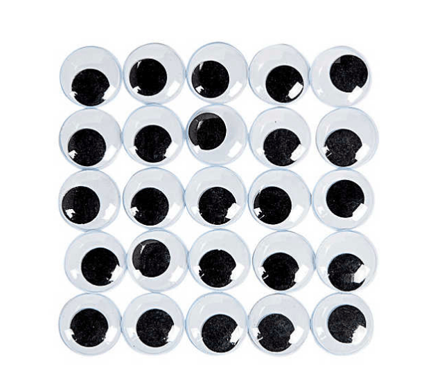 Googly Eyes - 25 mm (20 Pack) - EconoCrafts