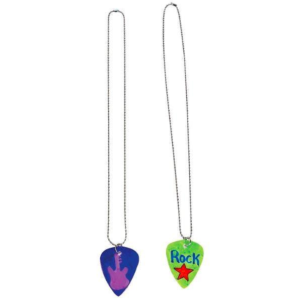DIY Guitar Pick Necklaces (12 Pack) - EconoCrafts