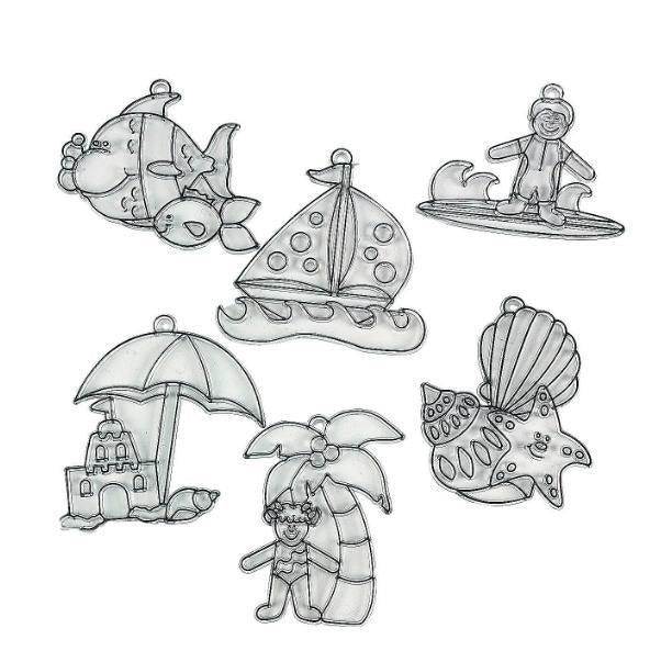 A Day At the Beach Suncatchers (24 Pack) - EconoCrafts