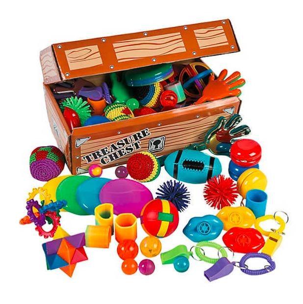 Deluxe Treasure Chest Toy Assortment (100 Pack) - EconoCrafts