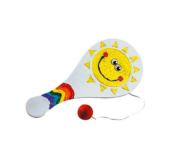 Color Your Own Paddle Balls (12 Pack) - EconoCrafts