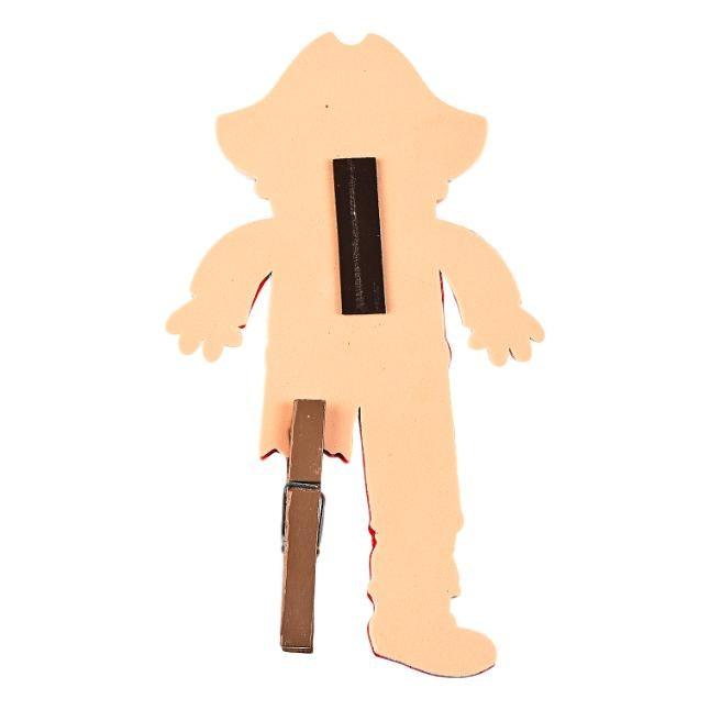 Pirate Clothespin Magnet Craft Kit (12 Pack) - EconoCrafts