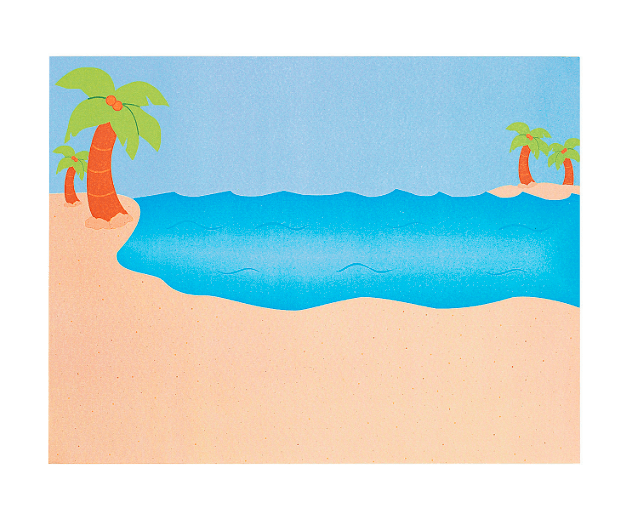 Day at the Beach Sticker Scenes (12 Pack) - EconoCrafts