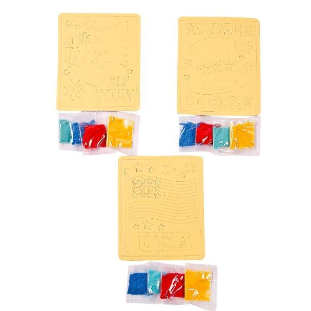 Patriotic Sand Art Pictures (24 Pack) - EconoCrafts