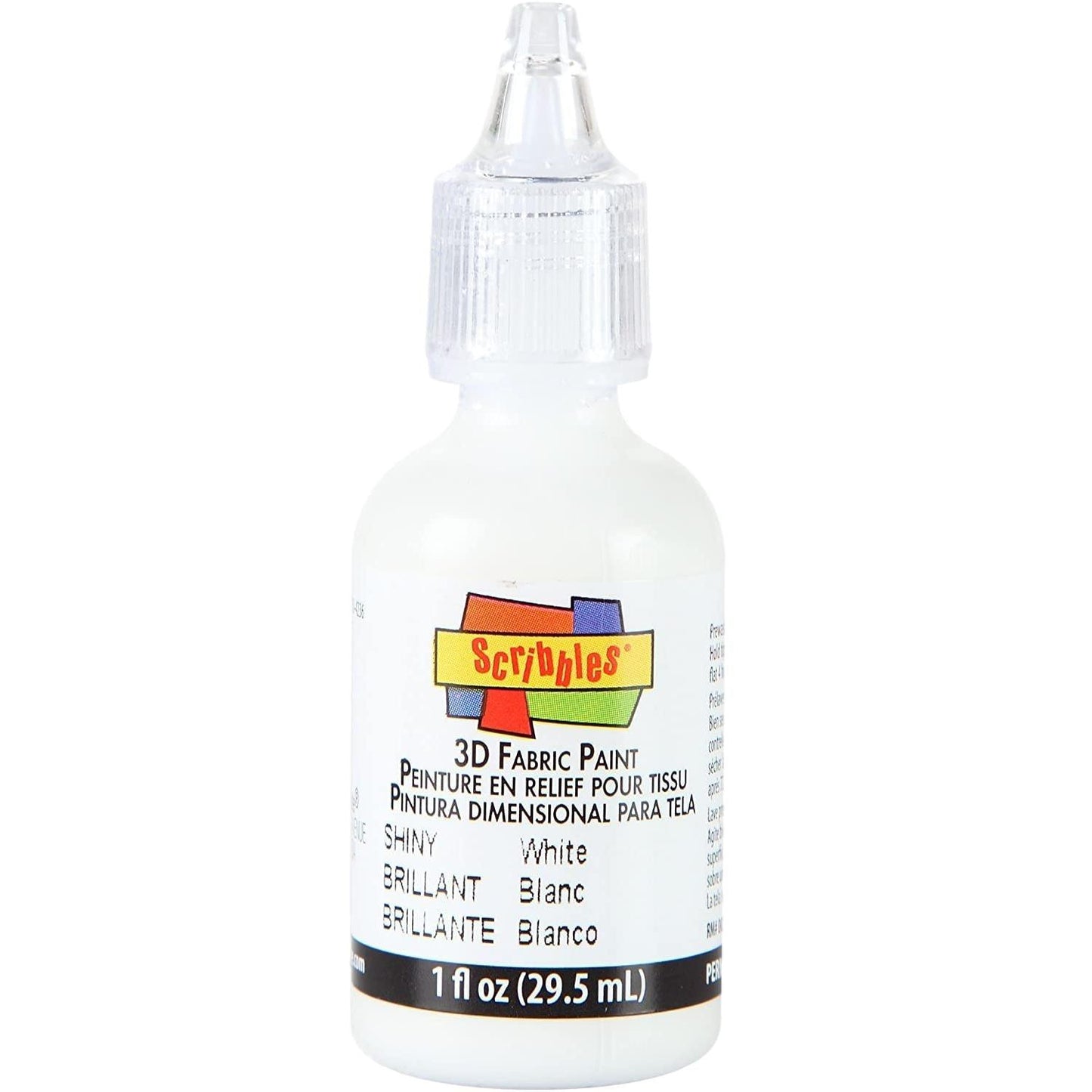 3D Fabric Paint - White - EconoCrafts