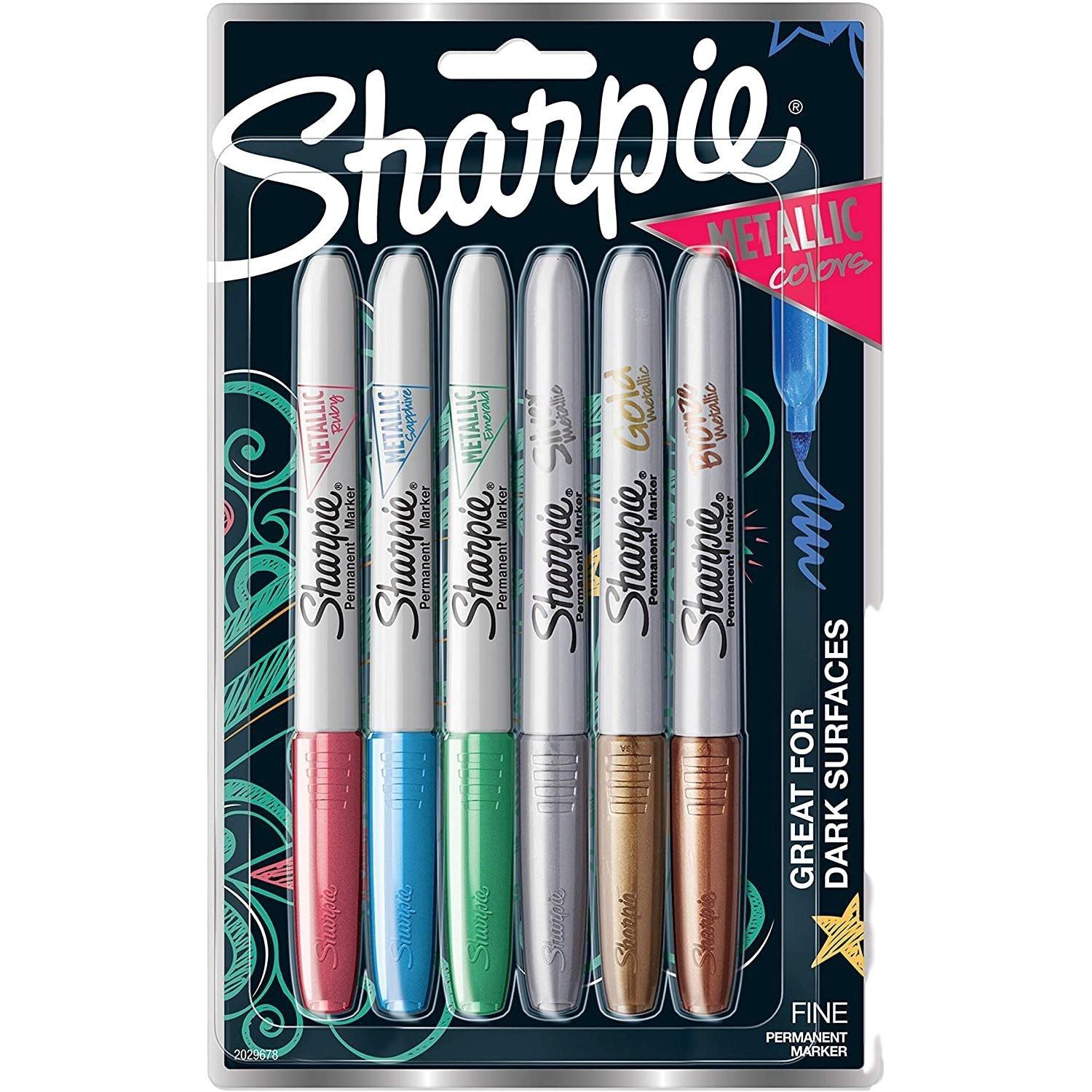 Sharpie Metallic Permanent Markers (6 Pack) - EconoCrafts