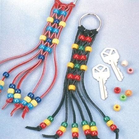 DIY Suede Lace Key-Chains (12 Pack) - EconoCrafts