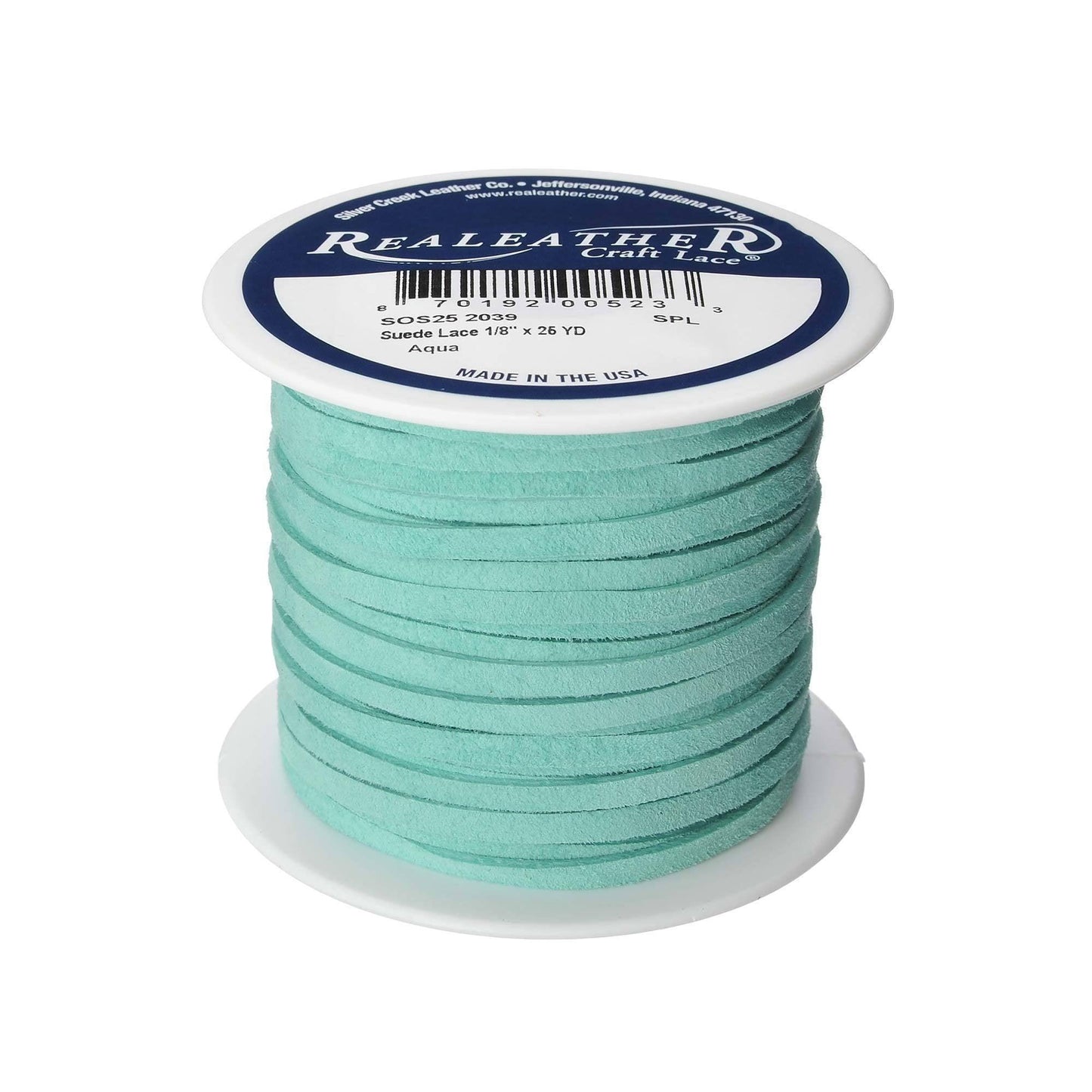Soft Suede Lacing - Aqua - EconoCrafts